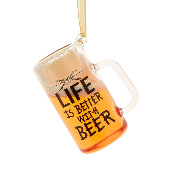 Life is Better With Beer Glass Stein Ornament