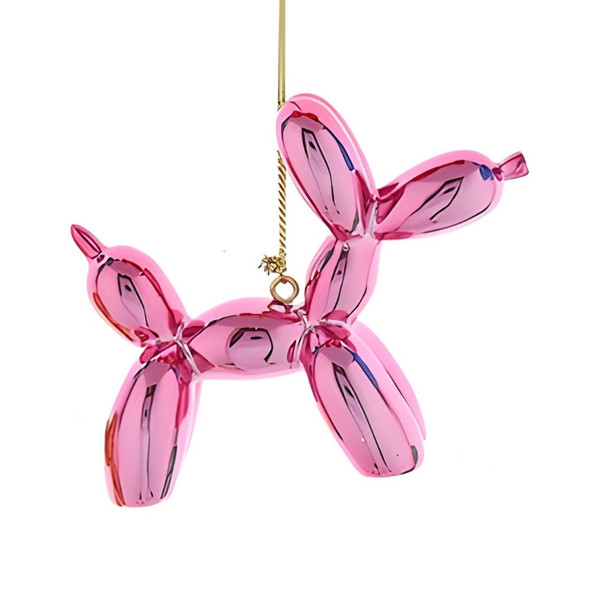 Pink Balloon Dog Ornament