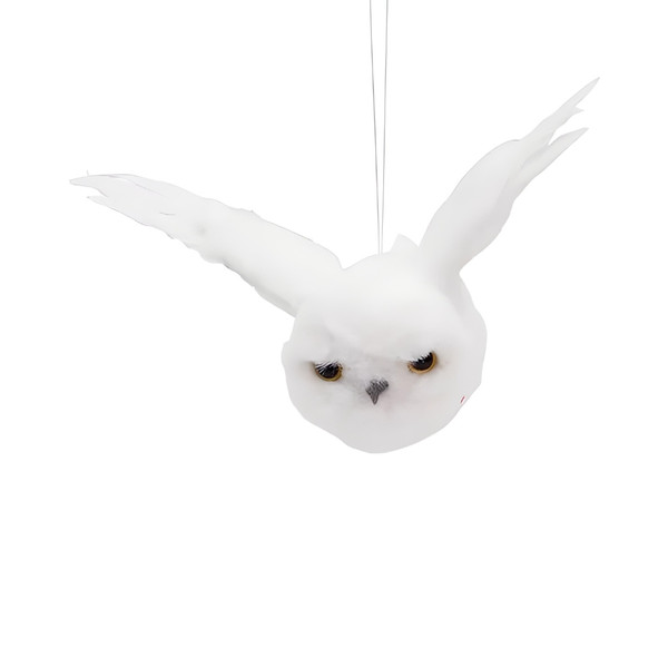 Flying White Owl Ornament