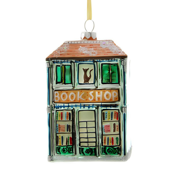 Cozy Bookshop Holiday Ornament