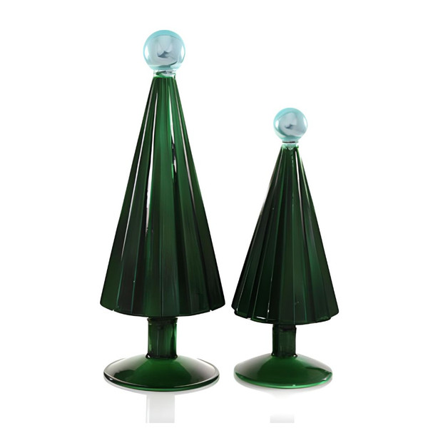 Pleated Tree Small Juniper Sky Set of 2