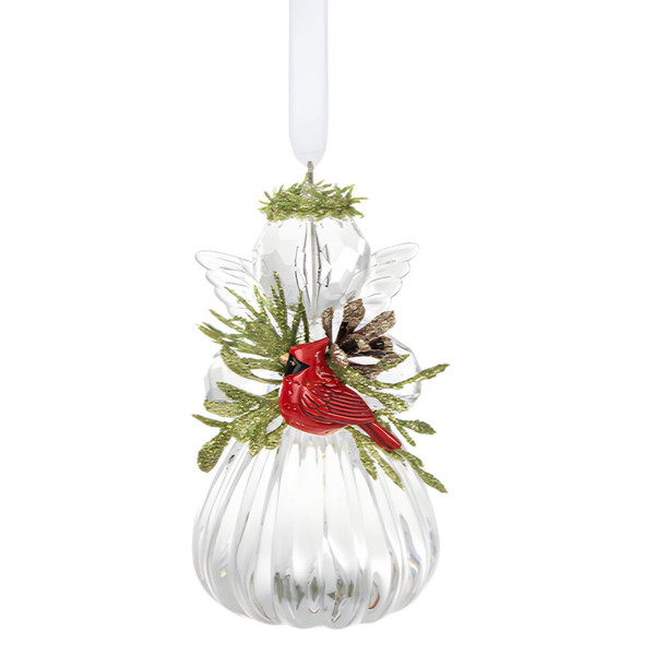 Cardinal Angel Christmas Ornament
