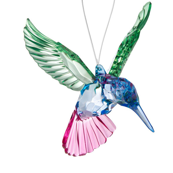 Hummingbird Ornament with Green Wings