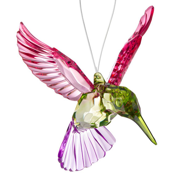 Hummingbird Ornament with Pink Wings
