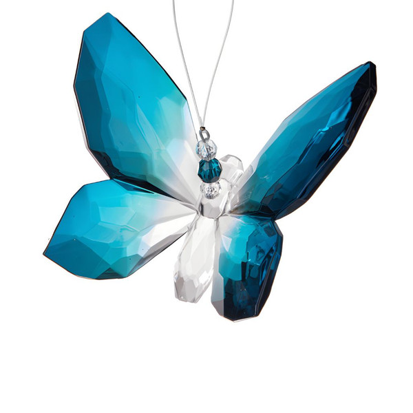 Hanging Blue Butterfly Ornament