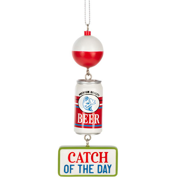 Fishing Bobber Beer Can Ornament