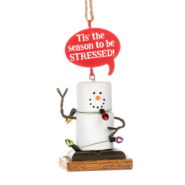 Smores Tis the Season to be Stressed Ornament