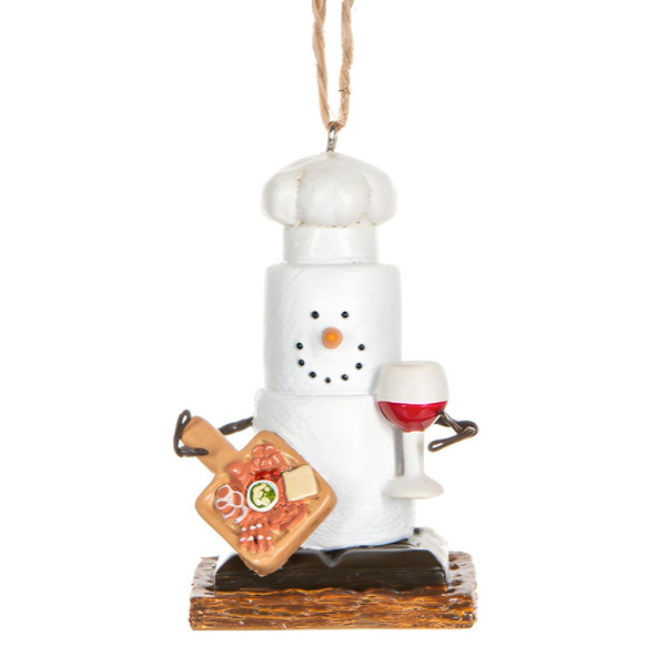 Smores Charcuterie Snowman Ornament