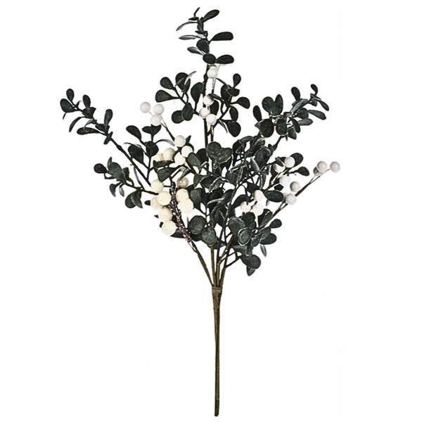 Winterberry Spray with White Berries