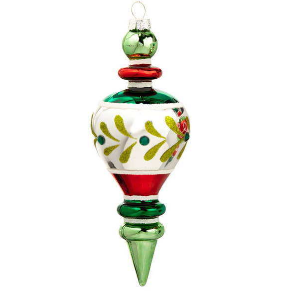 Multi-Color Finial Ornament – Light Green Top