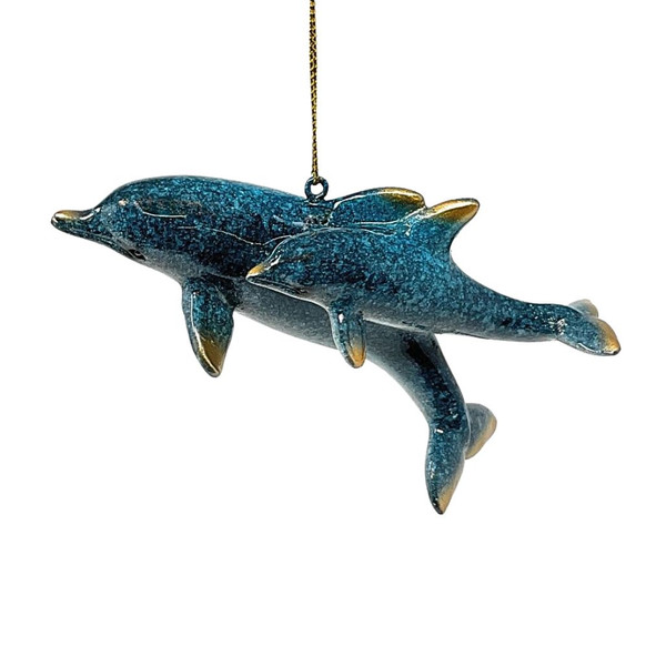 Cozumel Mom and Baby Dolphin Ornament