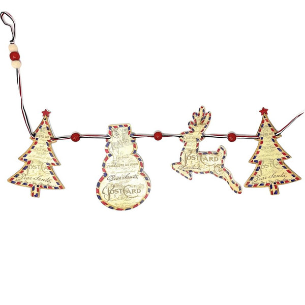 Holiday Postcard Garland