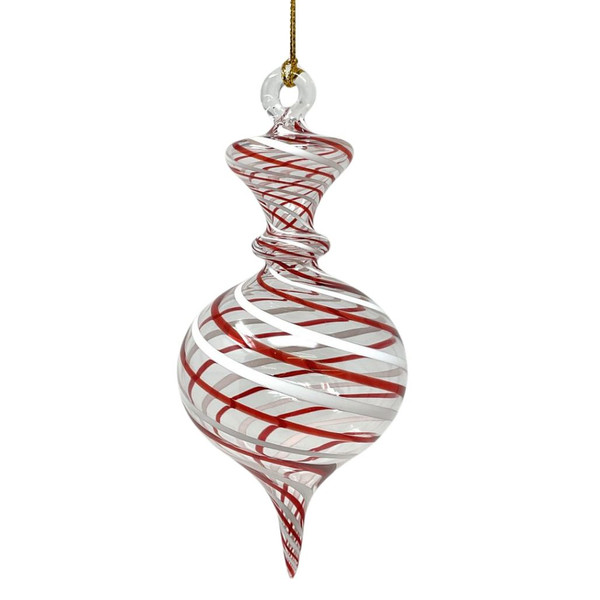 Red and White Crown Ornament