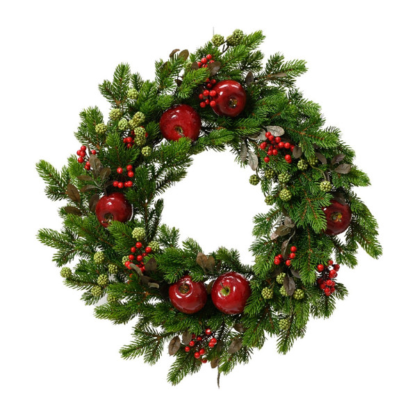 Everlands 23 Inch Wreath with Berries and Apples