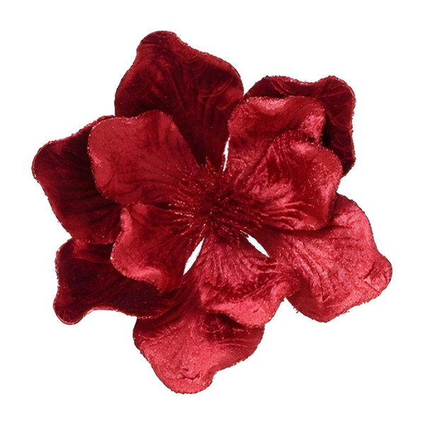Red Velvet Magnolia Clip