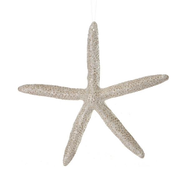 Plastic Frosted Leggy Starfish Ornament