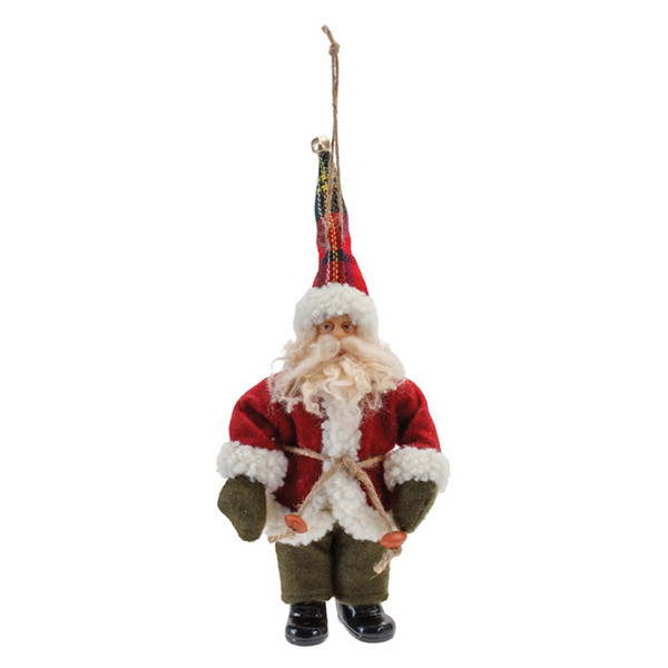 Santa in Green Pants Ornament