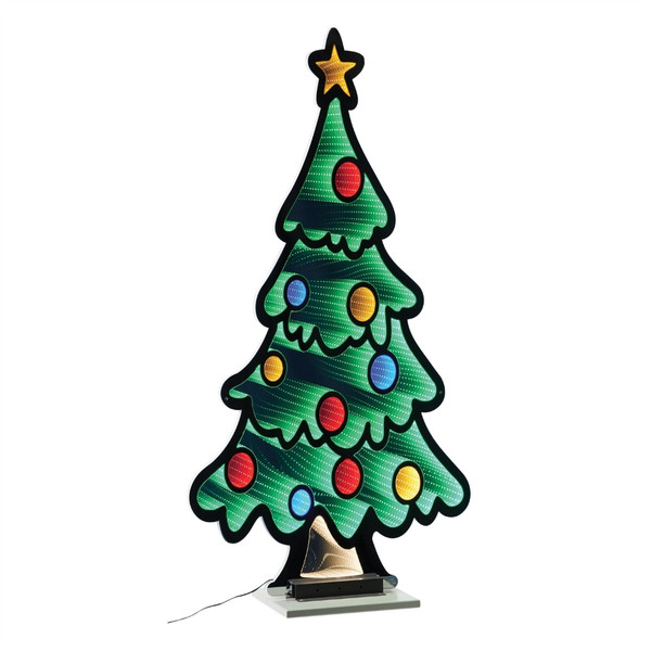 Decorated Christmas Tree Infinity Light