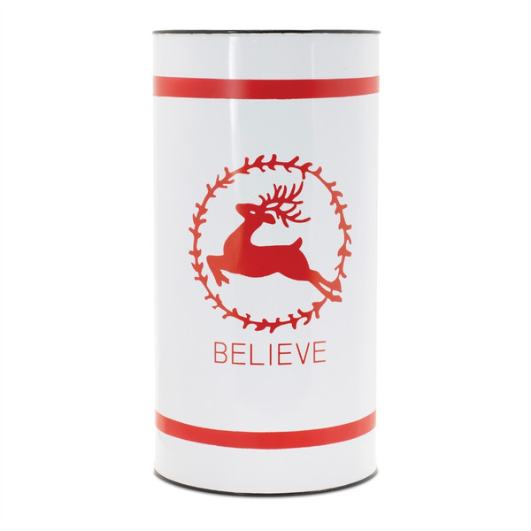 White Believe Holiday Container