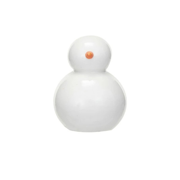 Small Stoneware Snowman Figurine