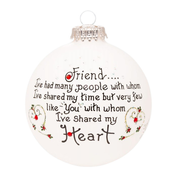 Heart Gifts by Teresa - Friend Heart Ornament