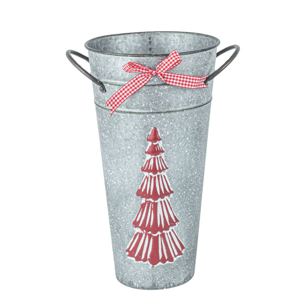 Large Red Christmas Tree Bucket