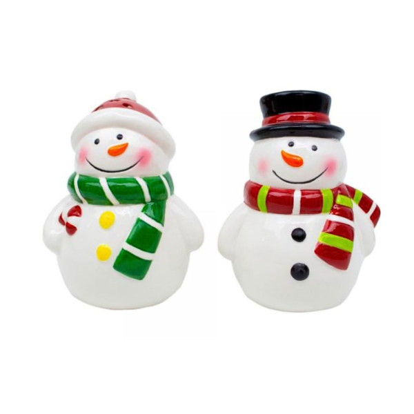 Snowman Salt and Pepper Shaker Set