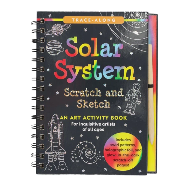 Solar System Scratch & Sketch Art Activity Book