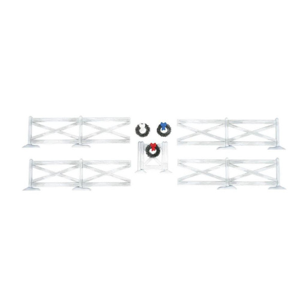 Department 56 - White Crossbuck Fence Set of 5