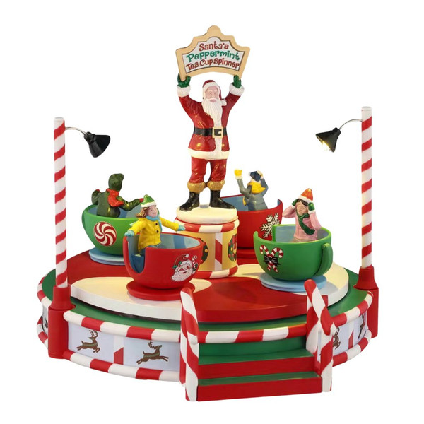 Lemax - Santa's Peppermint Teacup Spinner