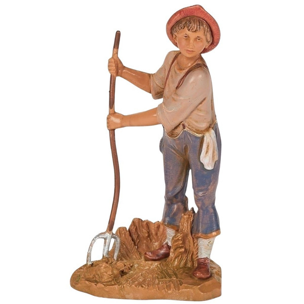 Fontanini - 5 Inch Boy Farmer Jamie