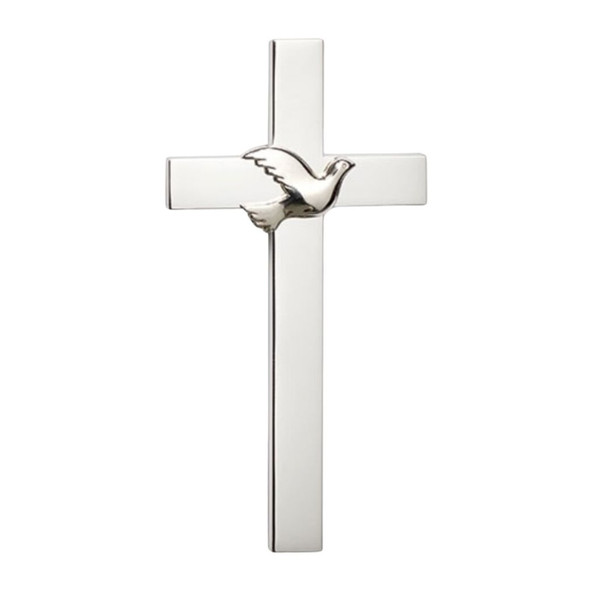 Confirmation Cross W/Dove - Silver