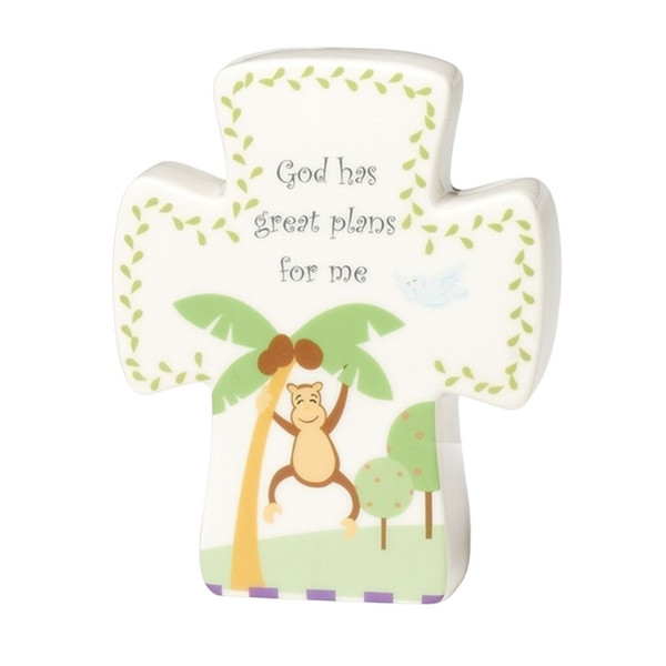 God Created Everything Musical Cross - Monkey