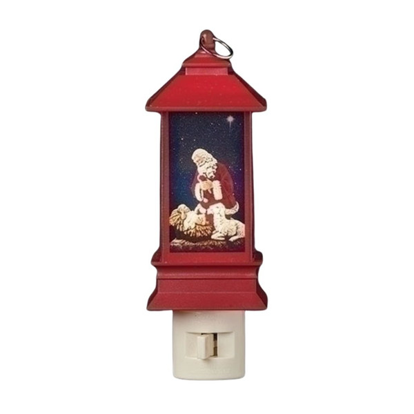 Kneeling Santa Lantern Nite Lite