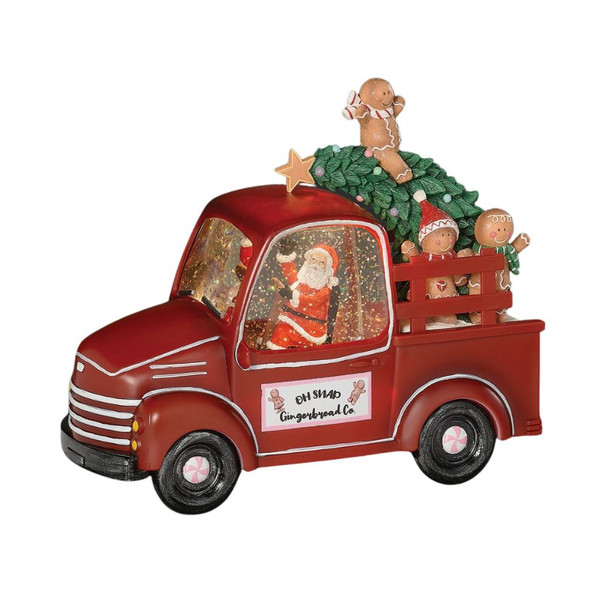 Lighted Swirl Gingerbread Truck