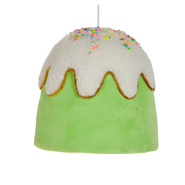 Green Gumdrop Button Ornament