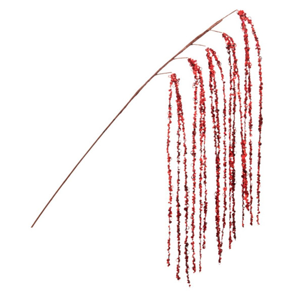 39 Inch Red Glitter Spray
