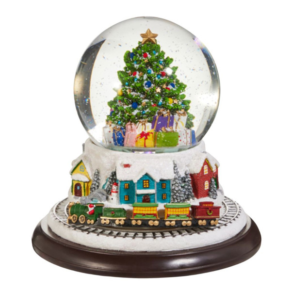 Animated Musical Christmas Tree Water Globe