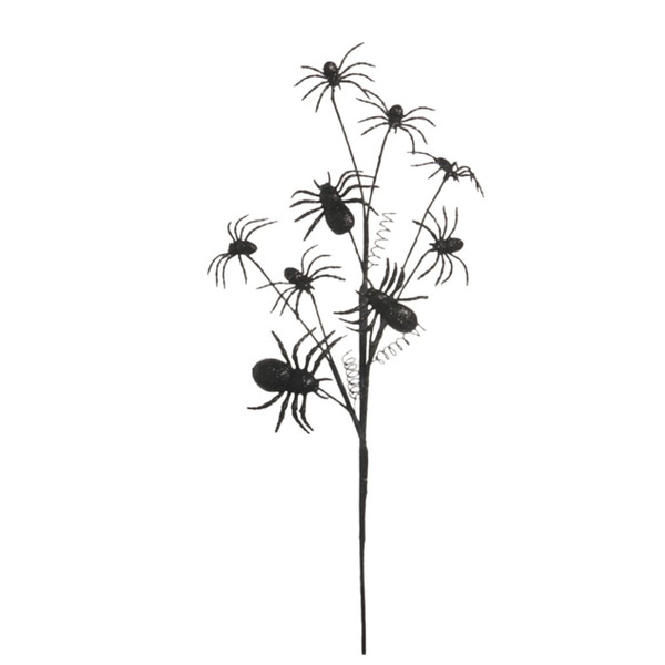 28 Inch Glitter Spider Spray