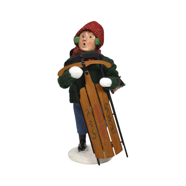 Byers' Choice - Sledding Boy Caroler