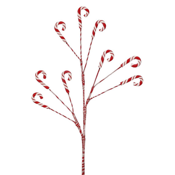 22 Inch Dough Triple Candy Cane Spray
