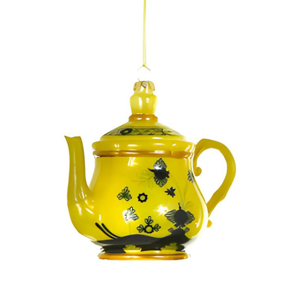 Cody Foster Yellow Teapot Ornament