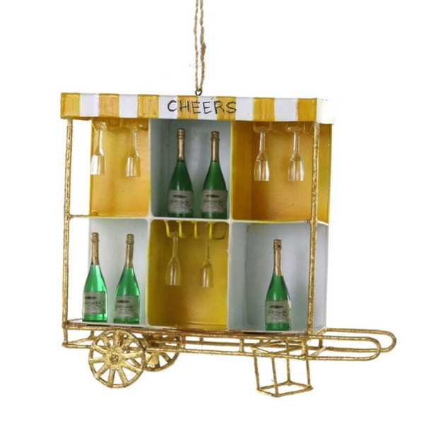 Cody Foster Cheers! Champagne Cart Ornament
