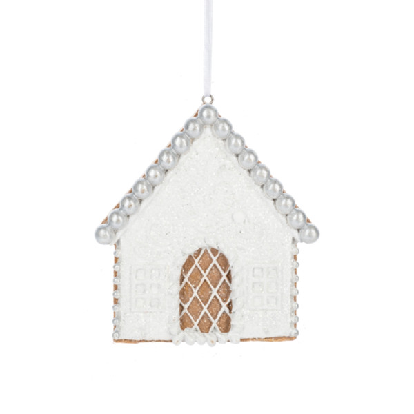 Frosted Gingerbread House Ornament