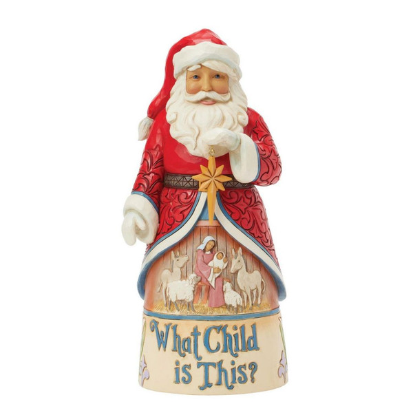 Jim Shore - Heartwood Creek - Santa What Child Is This Figurine