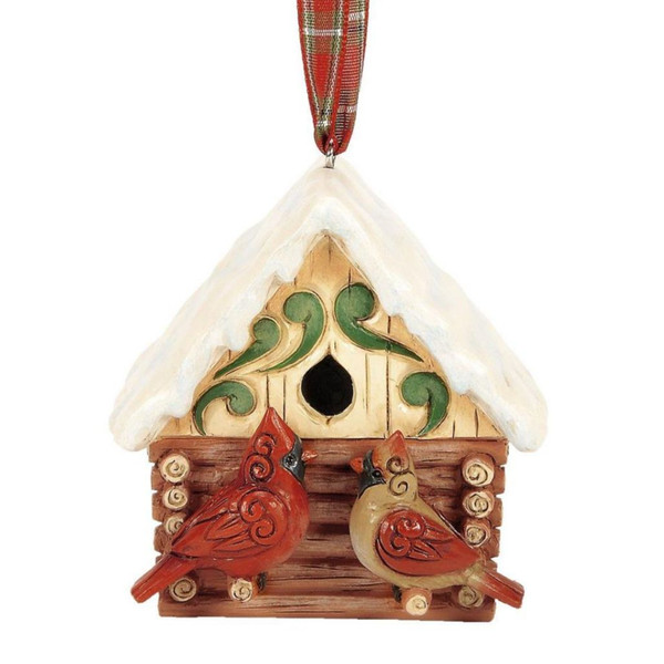Jim Shore - Heartwood Creek - Christmas at Lodge Log Cabin Ornament