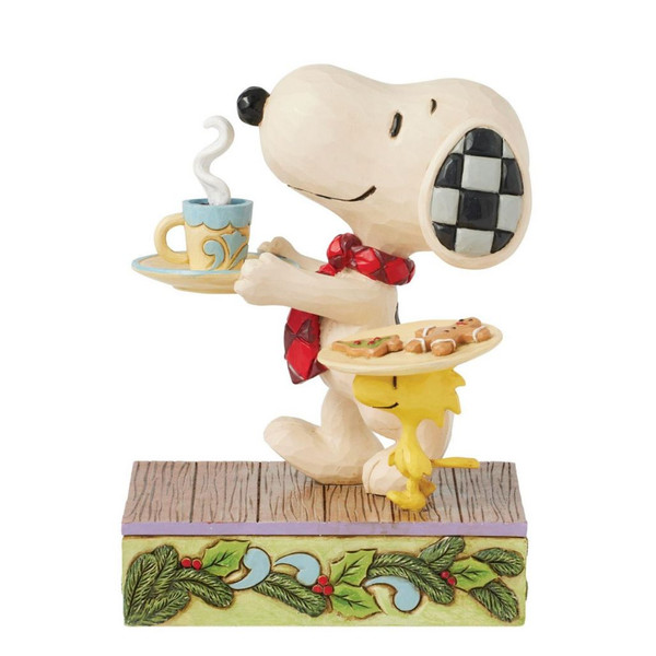 Jim Shore - Peanuts - Snoopy and Woodstock with Christmas Cookies Figurine
