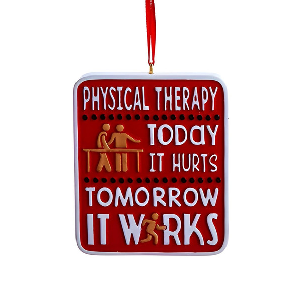Physical Therapist Tomorrow It Works Ornament