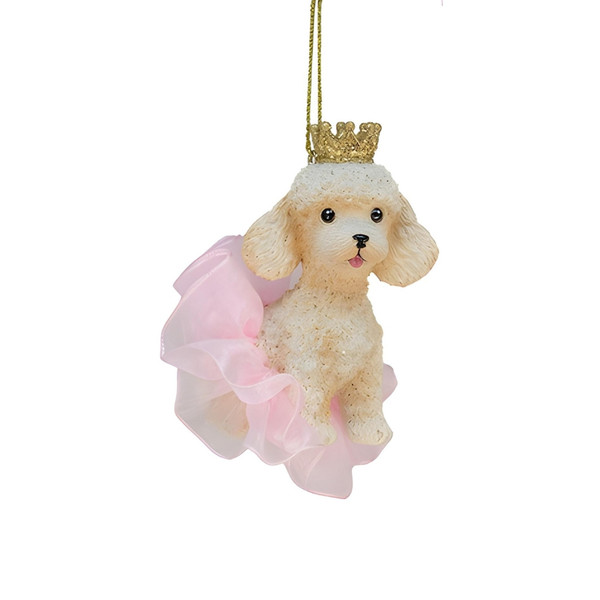 Ballet Poodle Ornament