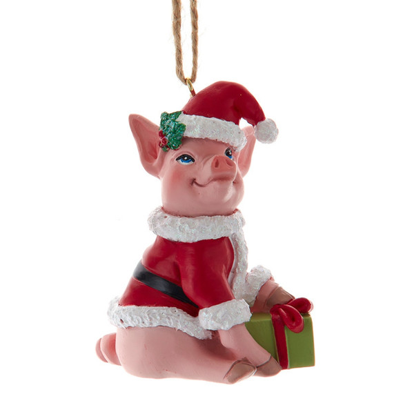 Christmas Farm Pig Ornament